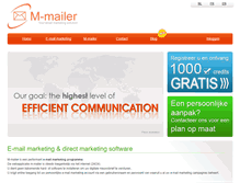 Tablet Screenshot of m-mailer.be